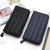Bolso de mano Lingge con cremallera larga para mujer, bolso para teléfono móvil, tarjetero, tarjetero multifuncional para hombre