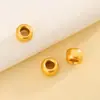 Plata 925 Chapada en Oro Cuentas Rueda Martillada Cuentas Espaciadoras Cuentas Sueltas Joyería Hecha a Mano DIY Pulsera Collar Accesorios de Plata Componentes de Cuerda Trenzada