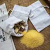 Venta Directa de Fábrica de Bolsas de Algodón y Lino de Gama Alta con Cordón, Bolsas Pequeñas de Algodón para Empaque de Regalos, Bolsas con Cordón para Almacenamiento de Alimentos y Arroz