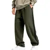 Pantalones deportivos casuales para hombre de otoño e invierno, de Amazon, independientes, de peso pesado, forrados de polar, con diseño de rayas, corte recto, talla grande, con cordón, pants para hombre