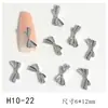 Nova Arte de Unhas Tendência Borboleta Acessórios Dourados Luxo Leve Tridimensional Versátil Laço Metal Folha de Ouro Decoração de Unhas