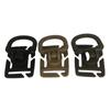 Fivela de plástico em forma de D giratória para mochila de fã militar ao ar livre, fivela de suspensão para cinto de montanhismo, acessórios para mochila de 25mm