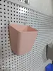 Accesorios para tablero perforado de hierro forjado, ganchos, cestas de malla, cajas de almacenamiento, estantes magnéticos, clips de colores, almacenamiento de escritorio