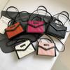 Bolso de Hombro Cruzado de Moda Versátil Tendencia Bloqueo de Color Nuevo Estilo Otoño 2026 con Patrón Tejido de Gama Alta