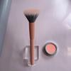 Shangrong lana punto color brocha para rubor maquillaje transparente doble capa cabeza plana una brocha acabado maquillaje maquillaje maquillaje brocha de maquillaje