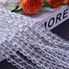 Nuevas cuentas de vidrio transparente de 8 mm para pintar, cuentas sueltas de cristal hechas a mano, pulsera de joyería DIY, transmisión en vivo exclusiva de TikTok