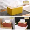 Caja de pañuelos de estilo nórdico simple, caja de papel con tapa de madera, caja de almacenamiento con control remoto para sala de estar, caja de papel creativa para restaurante, venta al por mayor
