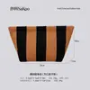 Bolsas Transfronterizas, Bolsas de Punto Rayadas, Bolsas para Guardar Cosméticos, Bolsas Tejidas de Moda y Sencillas, Bolsos de Mano de Hilo Tejido de Mosca