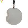 Stock Listo Funda para Auriculares Colgante de Cuello de Cuero PU Bolsa de Almacenamiento para Auriculares Bluetooth Inalámbricos Cubierta Redonda Portátil con Botón de Presión para Auriculares