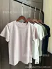 [En Stock] Fila Algodón Orgánico Puro Tela Lisa Versátil para Mujer Cuello Redondo Casual Versátil Mangas Cortas