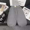 Calças Casuais de Verão para Meninos e Meninas, Leggings e Calças de Moletom com Fio Solto