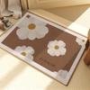 Estilo Ins Alfombra de Piso Imitación Cachemir Alfombra de Piso de Baño Felpudo de Puerta de Baño Absorbente Resistente al Desgaste Antideslizante Anti-Suciedad Alfombrilla Lavable