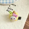 Lindo Clip de Pelo KT Cat Manzana Pato de Goma Tridimensional Ins Estilo Dulce Corazón de Chica Flequillo Clip Lateral tamaño pequeño Dibujos Animados Accesorios para el Cabello Mujer