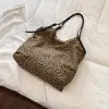Bolsa de Axila Grande Capacidade Estilo Casual Preguiçoso Coreano Xiaomi Home Feminina Nova Moda 2026 Estampa de Bolinhas Bolsa de Ombro Única