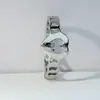 Anillo de acero de titanio con baño de vacío al por mayor de fábrica, explosiones transfronterizas Europa y Estados Unidos, anillo de joyería simple, anillo de corazón