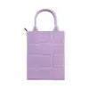 Bolso de mano mini a cuadros fresco para mujer, bolso vertical brillante para teléfono, bolso tipo cesta simple, único y moderno