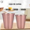 Fornecimento de Fábrica Copo de Metal Oxidado Copo de Alumínio Grau Alimentício Copo de Cerveja Feito de Metal Copo de Alumínio Perolado para Bebidas Geladas