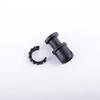 Varilla de Acero Inoxidable 19/22/25mm Cabeza Roscada de Plástico Accesorios para Mopa Anillo de Bloqueo Funda Punta de Torre Conexión Espiral