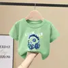 Camiseta de Manga Corta 100% Algodón Puro para Niños 2026 Nueva Ropa de Verano para Niños Top de Media Manga Camiseta Básica para Niños Mayores