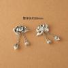 Pulsera China Nueva Borla Colgante Estilo Étnico Campana Colgante de Cristal Accesorios Joyería DIY Accesorios Collar Plata Xizang