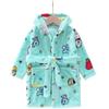 Batas de baño para niños transfronterizas, pijamas, batas de franela extralargas, ropa para el hogar, ropa para el hogar con capucha de vellón coral para niños pequeños y medianos