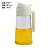 Botella Pulverizadora de Aceite de 500 ml con Función Integrada de Pulverización y Vertido, Pulverizador de Aceite de Vidrio para Cocina Casera y Freidora de Aire