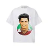 Camiseta de Manga Corta Unisex 2026 Transfronteriza Cristiano Ronaldo Estampado Digital Directo Copo de Nieve Resistente Hombro Caído Corte Holgado para Pareja