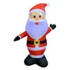 En Stock 1.2m Inflable de Poliéster Navideño Marido Saludando con Luz LED Decoración Inflable Festiva Adorno Transfronterizo para Jardín