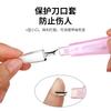 Ferramentas de unhas lixa de unhas descascando garfo de aço inoxidável suprimentos de duas cabeças multi-funcional polimento iniciante lixa de unhas