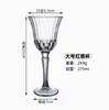 Juego de copas de cristal retro estilo lujo para uso doméstico, incluye copas de champán y vino espumoso, tamaño grande, 275 ml