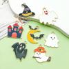 19 Fantasma de Halloween que Gotea Aceite Escoba Murciélago Sombrero de Mago Pulsera DIY Creativa Collar Colgante Accesorios de Joyería