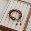 Nuevas pulseras de cerámica hechas a mano con cuentas de Jingdezhen para mujer, con un estilo chino moderno, diseño versátil y una estética de alta gama; disponible al por mayor