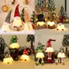 Adereços de Decoração de Natal Feitos Sob Medida pelo Fabricante, Bonecos Iluminados Personalizados, Enfeites de Bonecos Sem Rosto, Atacado