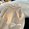 Sudadera con capucha para hombre, otoño e invierno, forro polar, gruesa, ropa de marca de moda, chaqueta gruesa holgada que combina con todo, ropa para hombre