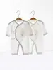 Mono de Modal para Bebé Recién Nacido Estilo Verano Delgado Unisex Pelele de Bebé Ropa para Recién Nacidos 0-1 Mes Conjunto Estilo Monje