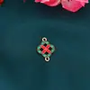 Pingente de Moeda de Cobre com Gotejamento de Óleo Dupla Face em Liga para DIY Estilo Antigo Hanfu Cheongsam Presilha de Cabelo Presilha Acessório Principal com Gotejamento de Óleo