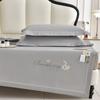 Esterilla Suave de Verano con Aire Acondicionado, Lavable y Plegable, Juego de Tres Piezas de Esterilla Refrigerante de Grado A para Maternidad e Infancia, Sencilla Esterilla Refrigerante de Seda de Hielo con Sábana Ajustable