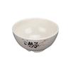 Tazón de plástico de loto verde tazón para sopa tazón pequeño tazón para arroz congee tazón para condimentos tazón cuadrado de melamina tazón para olla caliente vajilla de porcelana de imitación anticaída