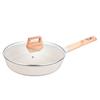 Olla para sopa doméstica de piedra Maifan de estilo coreano de 24 cm, olla antiadherente de doble oreja, olla resistente al calor, olla para fideos de cocina con burbujas, olla para cocina de inducción
