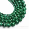 Xinya Le Joias Pedra Sintética Malaquita Contas Redondas Malaquita Verde Contas Soltas Colar Pulseira Acessórios para Joias DIY Atacado