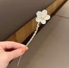 Nuevo Estilo Horquilla Orquídea Parpadeante Borla Bola Cabeza Placa Horquilla Estilo Antiguo Linterna Luminosa Horquilla Accesorios para el Cabello Horquilla para la Parte Posterior de la Cabeza