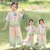 Conjunto de Dos Piezas para Niñas 2026 Nuevo Verano Infantil Súper Hada Estilo Chino Festival de Primavera Traje Tang Hanfu