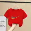 Camisetas de Manga Curta de Verão para Meninos São Super Estilosas, Novos Modelos 2026, Tops de Meia Manga 100% Algodão de Verão para Crianças Maiores, Tops de Verão da Moda