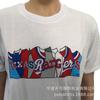 Camisetas de cuello redondo holgadas con impresión digital para hombre, camisetas de verano, poliéster/algodón 65/35, suéter de punto de una sola cara