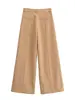 Conjunto de blazer de doble botonadura ajustado y pantalones de pierna ancha de nueva moda 2026 para mujer, comercio exterior transfronterizo
