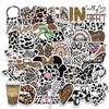 50 peças adesivos estéticos de graffiti com estampa de leopardo sexy criativos para DIY mala de viagem laptop Diário à prova d'água