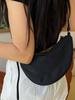 Estilo Mori Bolso de Silla de Lona Simple para Mujer Bolso de Hombro Sobaco para Viaje Diario Casual Combinable Bolso Bandolera Bolso Deportivo Tipo Dumpling Moderno