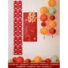Decoração do Quarto de Casamento para o Quarto da Noiva, Decoração de Parede de Fundo, Placa de KT com Caractere de Dupla Felicidade, Enfeites de Casamento Chinês, Adereços para Fotos, Lanternas
