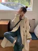 Abrigo de Lana Estilo Coreano para Mujer Otoño e Invierno 2024 Nuevo de Moda Longitud Media Holgado Versátil Pequeña Chaqueta de Lana Moderna