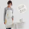 Versión coreana de delantal de dibujos animados impermeable y a prueba de aceite ropa de trabajo de cocina para el hogar fabricantes para imprimir logotipo en el mapa al por mayor